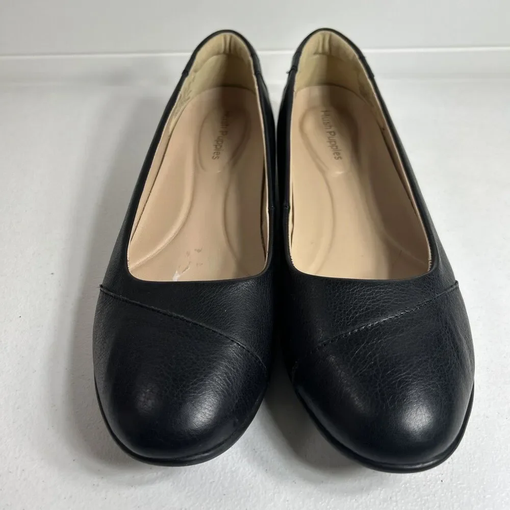 Hush Puppies Women’s Shoes Size 12 Black Linnet Bria Slip On Leather Loafer